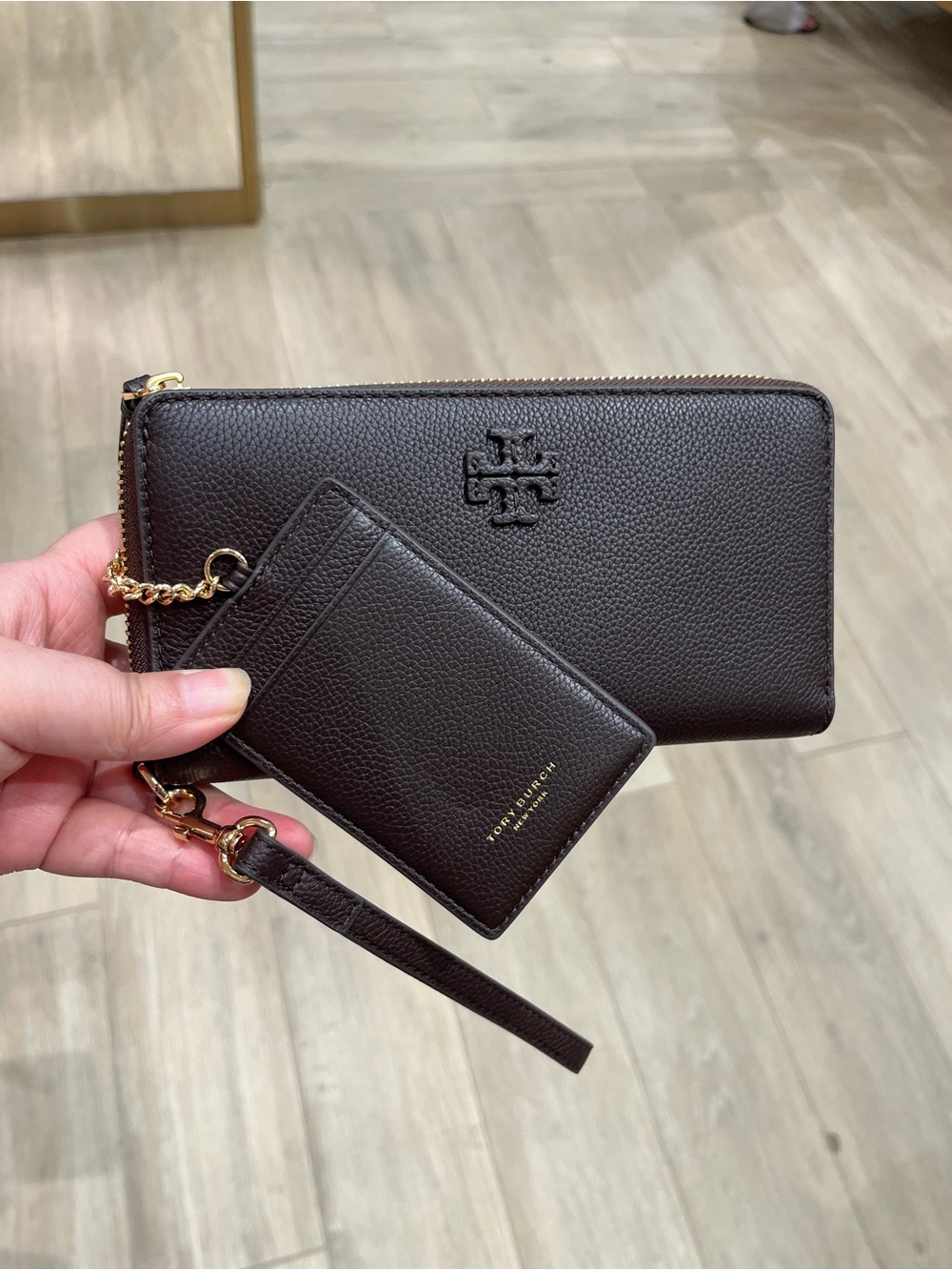 Tory Burch Thea Zip Continental Wallet 169972 Black $250
